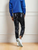 Men's Casual PU Leather High Stretch Pants, Chic Skinny Fit For Nightclub K-pop