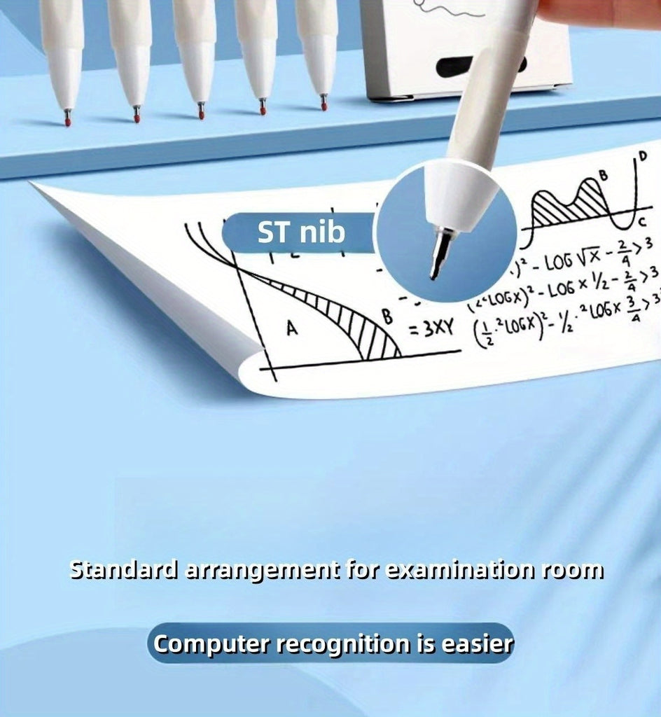 Smooth Writing Carbon Black Pen - Fast-Drying Ink for Smudge-Free Writing, Ultra-Smooth Experience, Fine Neutral Tip - Ideal for Students and Office Use, Essential Office Supplies and Stationery