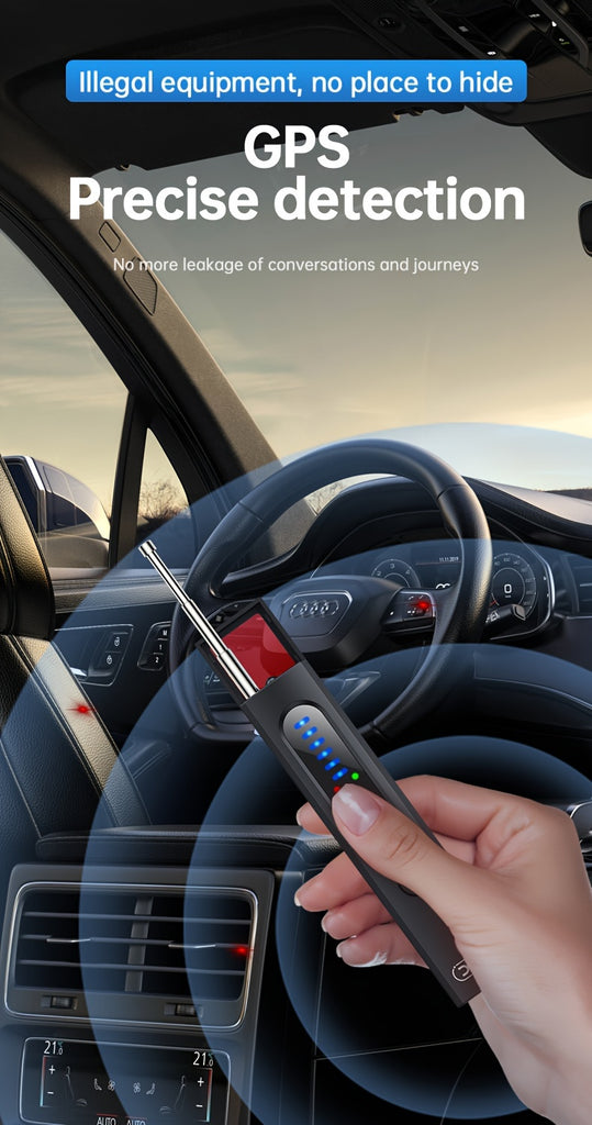 Hidden Camera Detector, Electronic Bug Sweeper with RF Signal Detection, Multifunctional Electronic Bug Sweeper for Home, Office, and Travel Security