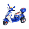 DodiOnline Kids Electric Ride On Toy Car 6V Electric Motorbike with Chargeable Battery Headlight and Music for 3-5 Years - Blue