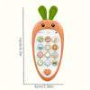 Baby Phone Toys Bilingual Telephone Teether Music Voice Toy Early Educational Learning Machine Electronic Children Gift Baby Toy Christmas/Halloween/Thanksgiving Day Christmas Halloween Thanksgiving Gifts