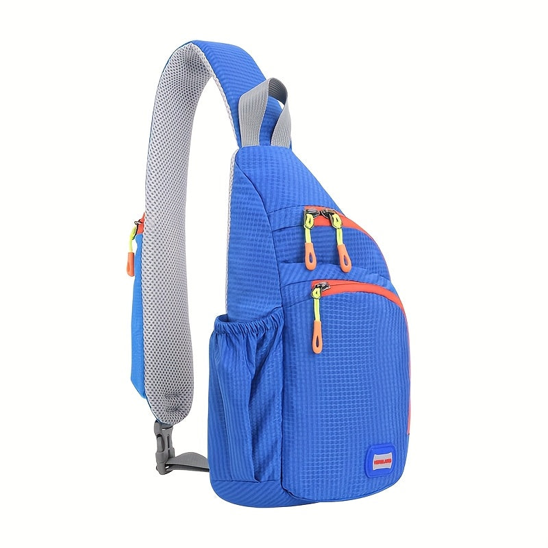 [Trendy Belt Bag] Trendy Nylon Belt Bag | Zipper Sling Bag with Side Pocket for Outdoor Sports