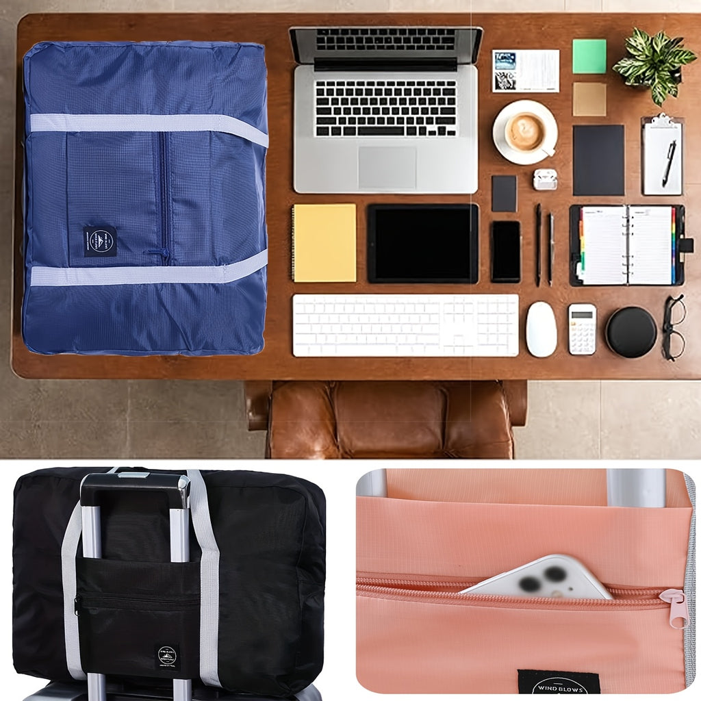 Moving luggage storage bag, foldable storage bag, portable airplane bag, multifunctional large capacity travel bag, briefcase/computer bag