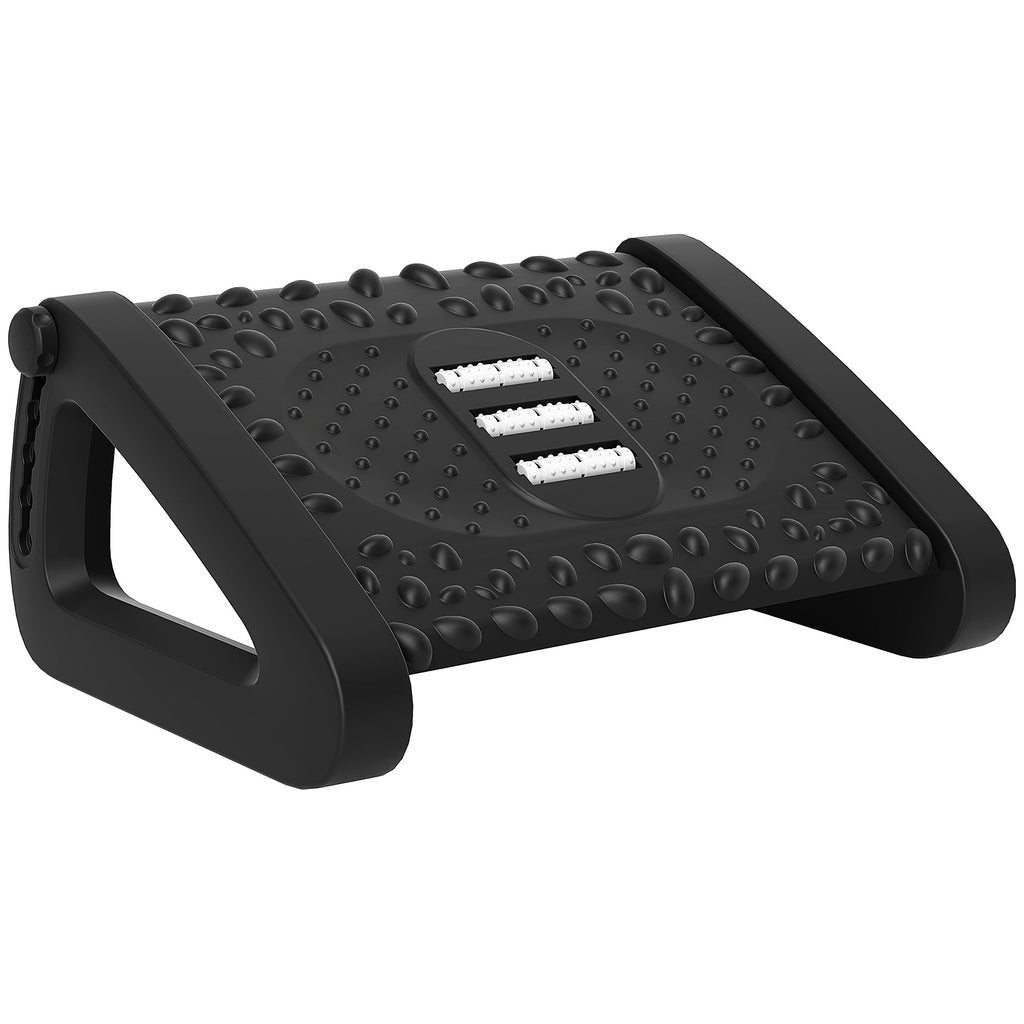 DodiOnline 10°-45° Six-Angle Massage Footrest - Black