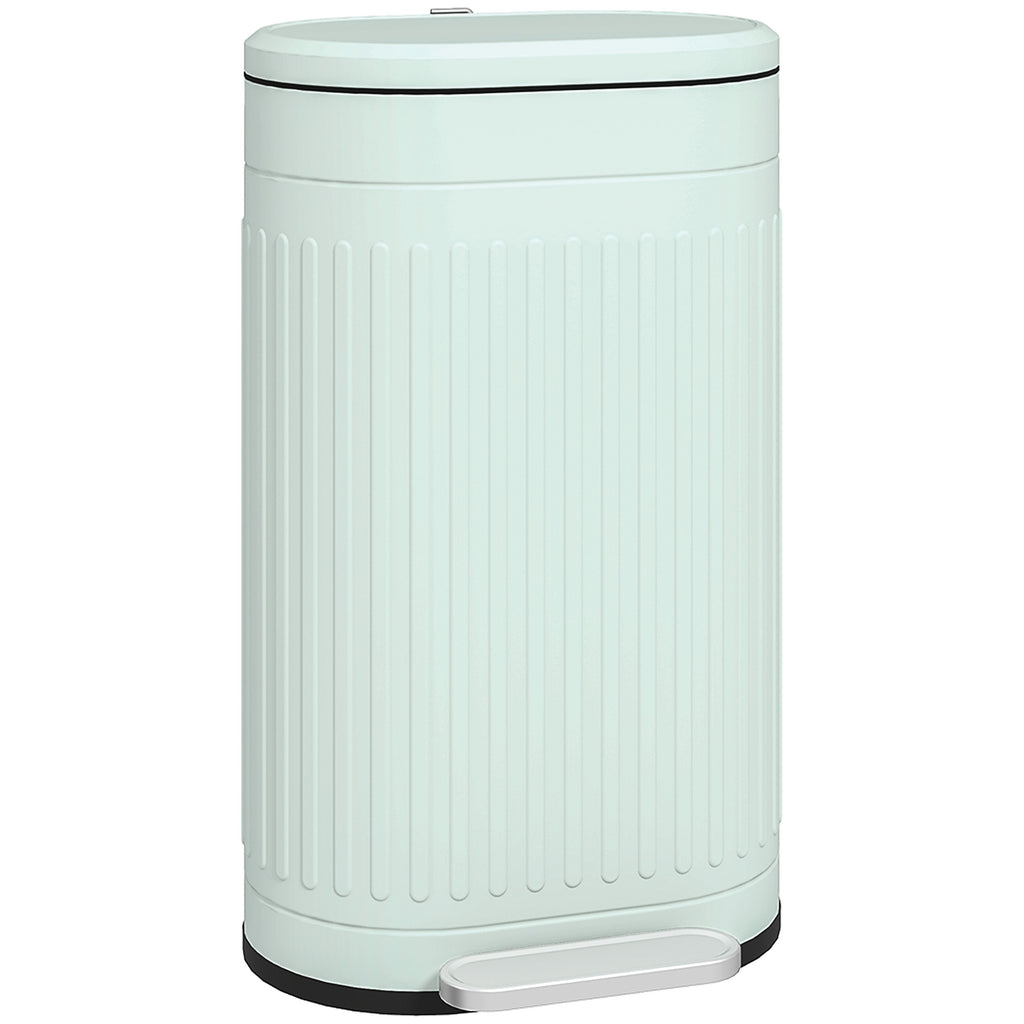 DodiOnline 30L Metal Kitchen Bin, with Soft-Close Lid - Light Green