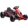 DodiOnline 24V Electric Go Kart for Kids, Drift Ride-On Racing Go Kart with 2 Speeds, for Boys Girls Aged 8-12 Years Old, Red