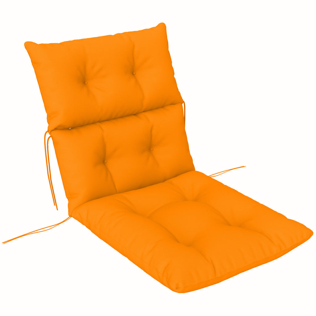 DodiOnline 115 x 56cm Rocking Chair Padded Seat Cushion - Orange