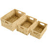 DodiOnline Set of Three Water Hyacinth Storage Baskets