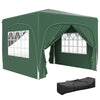 DodiOnline 3 x 3m Pop-Up Gazebo Shelter, with Accessories - Dark Green