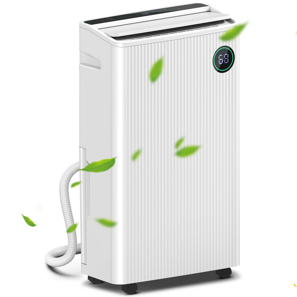 DodiOnline 5500mL Portable Dehumidifier with Air Purifier, UVC, Ioniser, 24H Timer, 5 Modes, 16L/Day, for Home Laundry, White