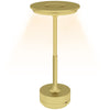 DodiOnline Cordless Table Lamp, Touch LED Desk Lamp with 4000mAh Rechargeable Battery, 3 Colour, for Bedroom Living Room, Gold Tone