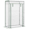 DodiOnline 100 x 50 x 150cm Greenhouse Steel Frame PVC Cover with Roll-up Door Outdoor for Backyard, Balcony, Garden, Transparent
