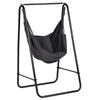 DodiOnline Hammock Chair with Stand, Hammock Swing Chair with Cushion, Dark Grey