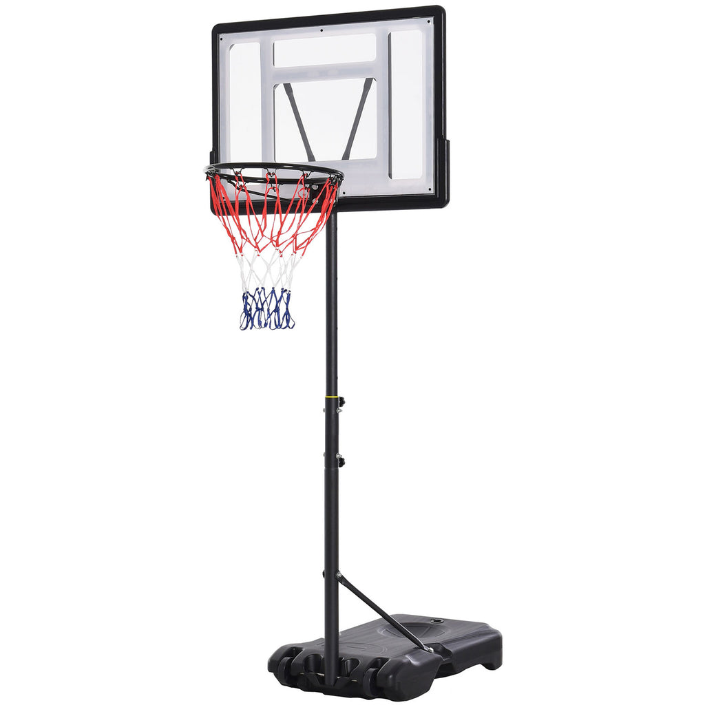 DodiOnline 1.55-2.1m Basketball Hoop and Stand w/ Fillable Base, Wheels