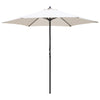 DodiOnline 2.8m Garden Parasol Umbrella, Round Outdoor Market Table Umbrella Sun Shade Canopy, Off-White
