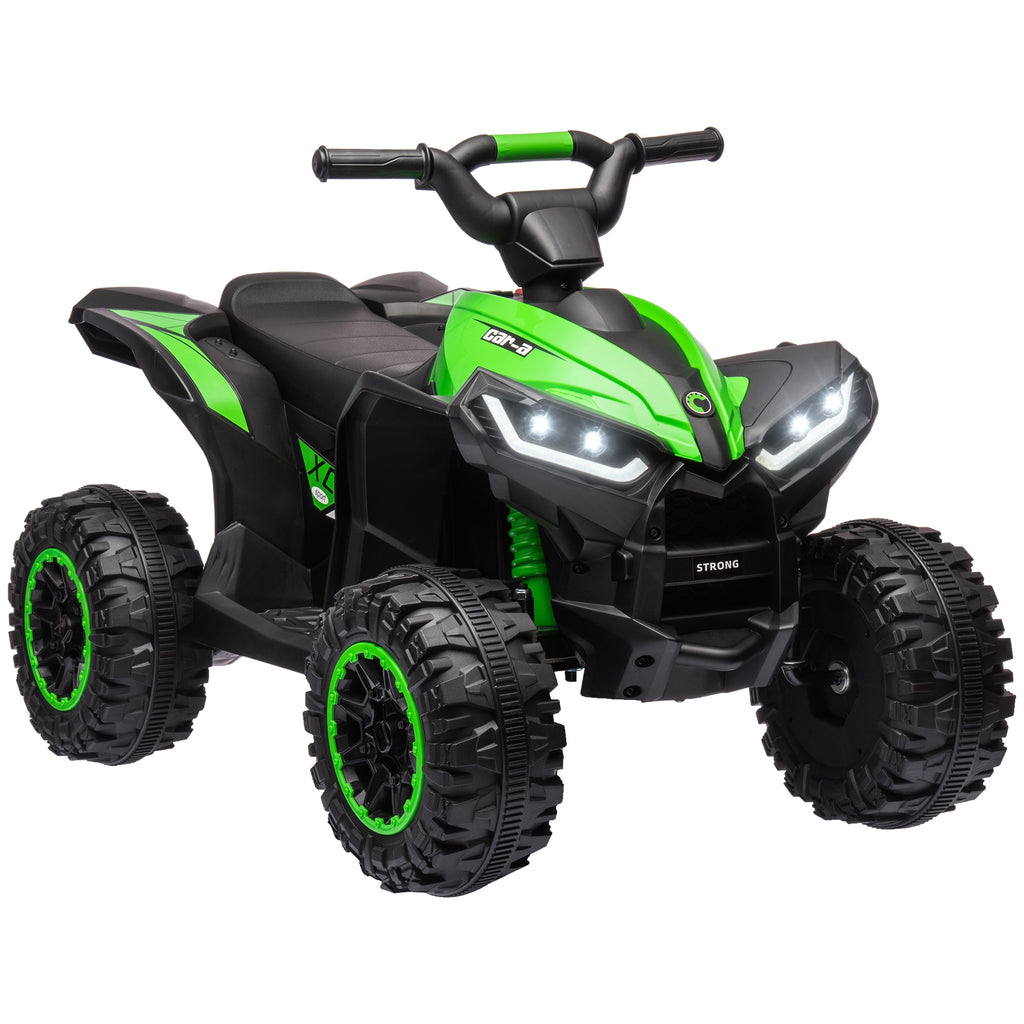 DodiOnline 12V Ride-On Quad Bike w/ Music, Horn, for Ages 3-5 Years - Green