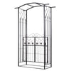 DodiOnline Garden Outdoor Entrance Arch with Door Outdoor Patio Decoration for Rose Trellis Arbour Climbing Plant 131L x 49W x 200Hcm