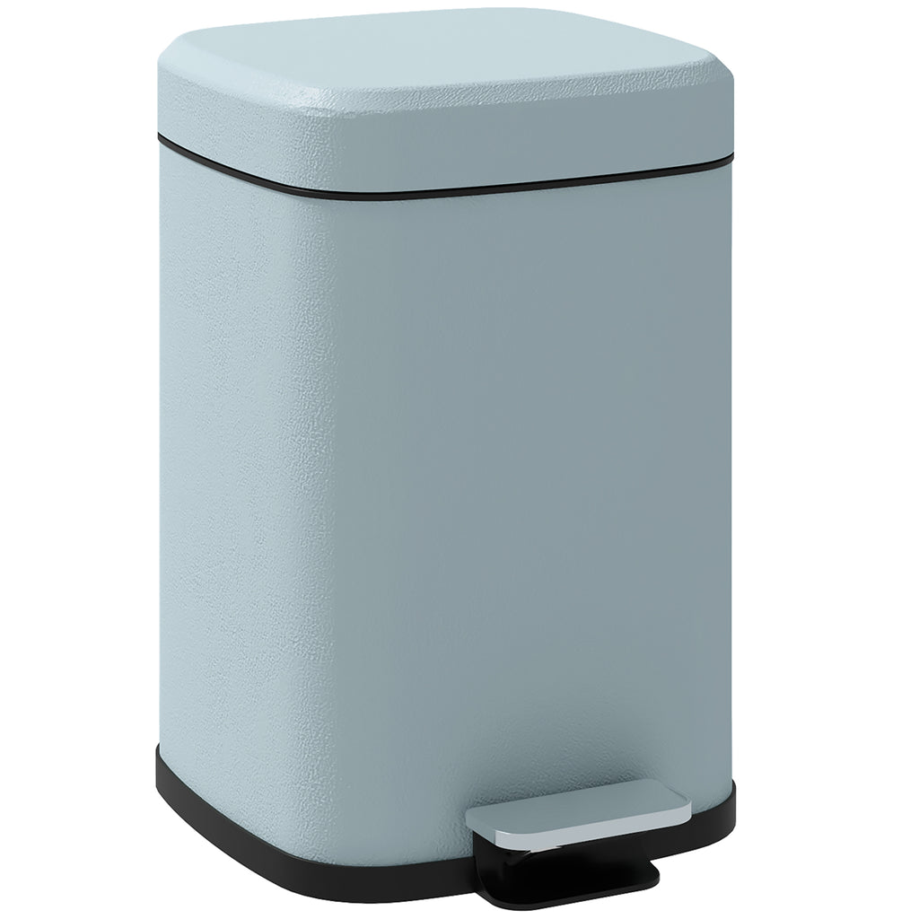 DodiOnline 12L Modern Boxy Metal Home Kitchen Bin - Light Green