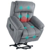 DodiOnline Eight Massage Point Electric Reclining Lift Chair, with Remote - Grey