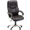 DodiOnline Home Office Chair High Back Computer Desk Chair with Faux Leather Adjustable Height Rocking Function Brown