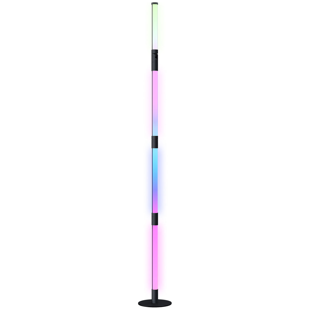DodiOnline LED Floor Lamp, 360° RGB Detachable Corner Floor Lamp with App & Remote Control, Colour Changing Standing Lamp with Music Sync & Timing, for Living Room, Game Room, Dark Grey