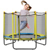 DodiOnline 4.6FT Kids Trampoline, with Safety Net, for Kids 3-10 Years - Yellow