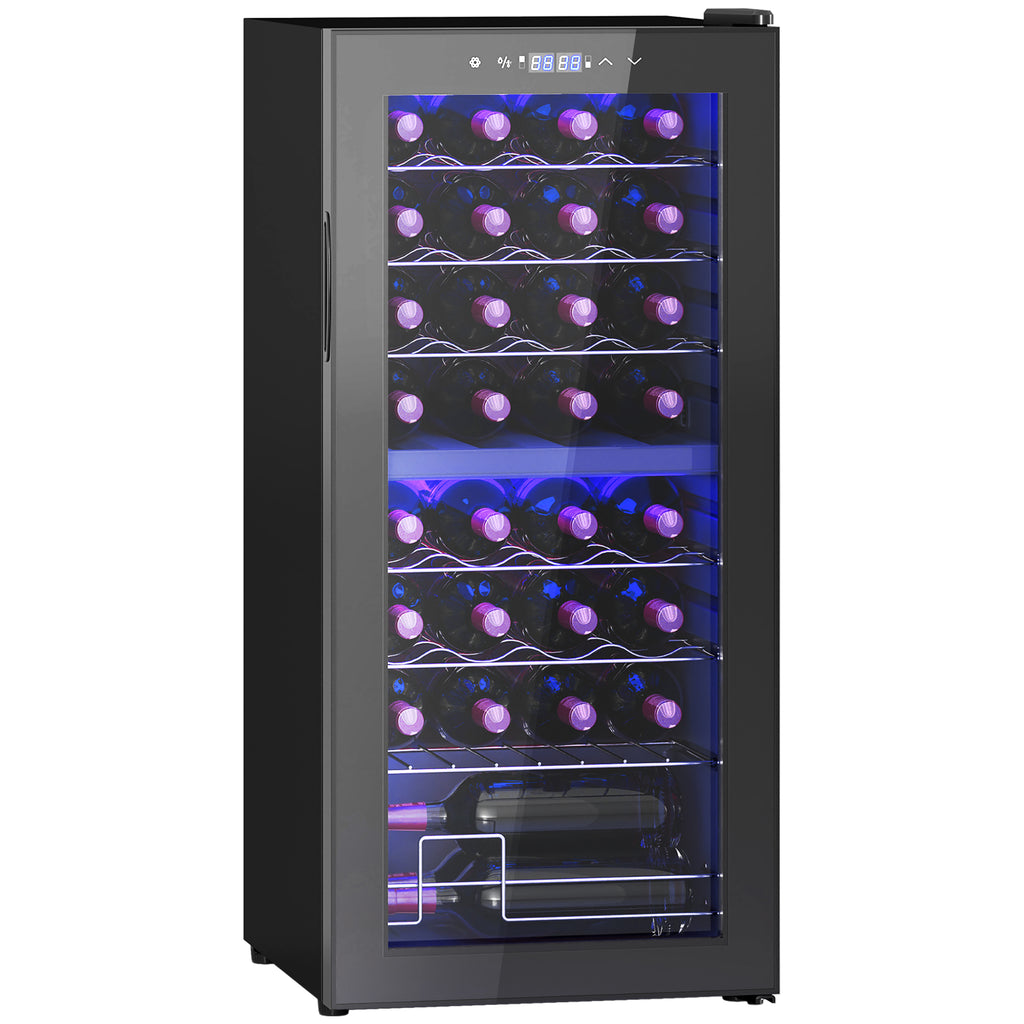 DodiOnline 32 Bottle Dual Zone 5-18? Wine Fridge - Black