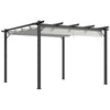 DodiOnline 3 x 3(m) Aluminium Pergola Canopy Gazebo Awning Outdoor Garden Sun Shade Shelter Marquee Party BBQ, Light Grey