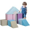 DodiOnline 11-Piece Soft Play Set Kids Foam Blocks, Toys for Climb and Crawl, Blue