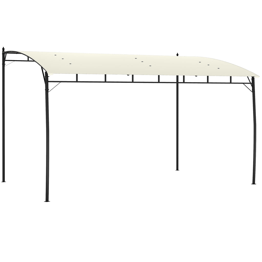 DodiOnline 3 x 4m Metal Frame Pergola - Cream
