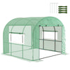 DodiOnline 300 x 300cm Walk-In Polytunnel Greenhouse - Green