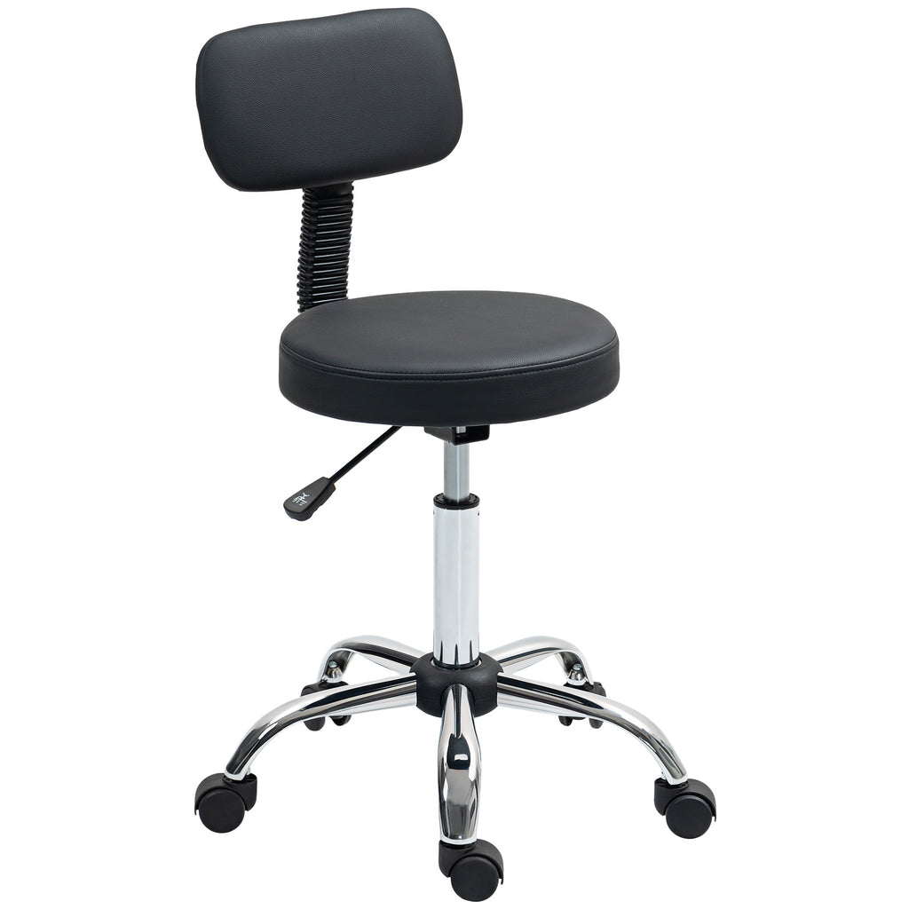 DodiOnline 360° Swivel Seat Salon Stool - Black