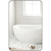 DodiOnline 90 x 60cm Curved Bathroom Mirror - Black