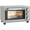 DodiOnline 21L Mini Countertop Oven, 100°C-230°C Adjustable Temp - Silver Tone