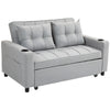 DodiOnline Two-Seater Pull-Out Sofa Bed - Light Grey