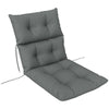 DodiOnline 115 x 56cm Rocking Chair Padded Seat Cushion - Light Grey
