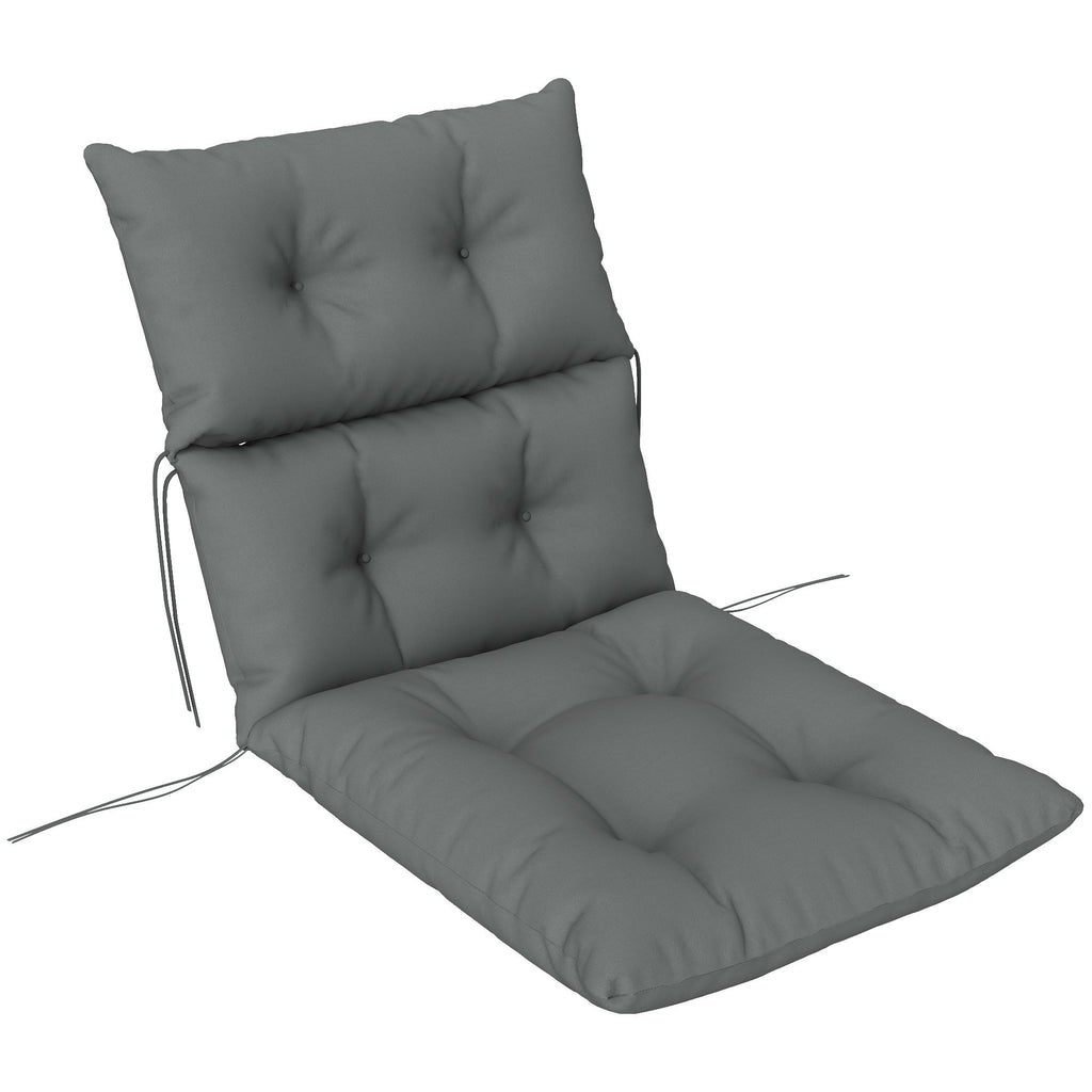 DodiOnline 115 x 56cm Rocking Chair Padded Seat Cushion - Light Grey