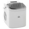 DodiOnline Ice Maker Machine Counter Top, 12Kg in 24 Hrs, 9 Cubes Ready in 6-12Mins, Portable Ice Cube Maker with Ice Scoop and Basket, White