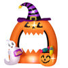 DodiOnline 4.9ft Inflatable Pumpkin Archway Halloween Decoration
