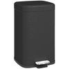 DodiOnline 20L Modern Boxy Metal Home Kitchen Bin - Black