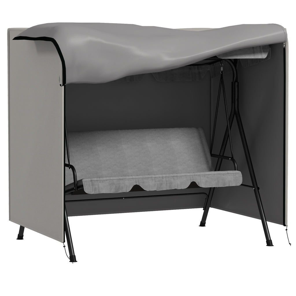 DodiOnline 152 x 177cm Three-Seater Swing Chair Protective Cover Light Grey