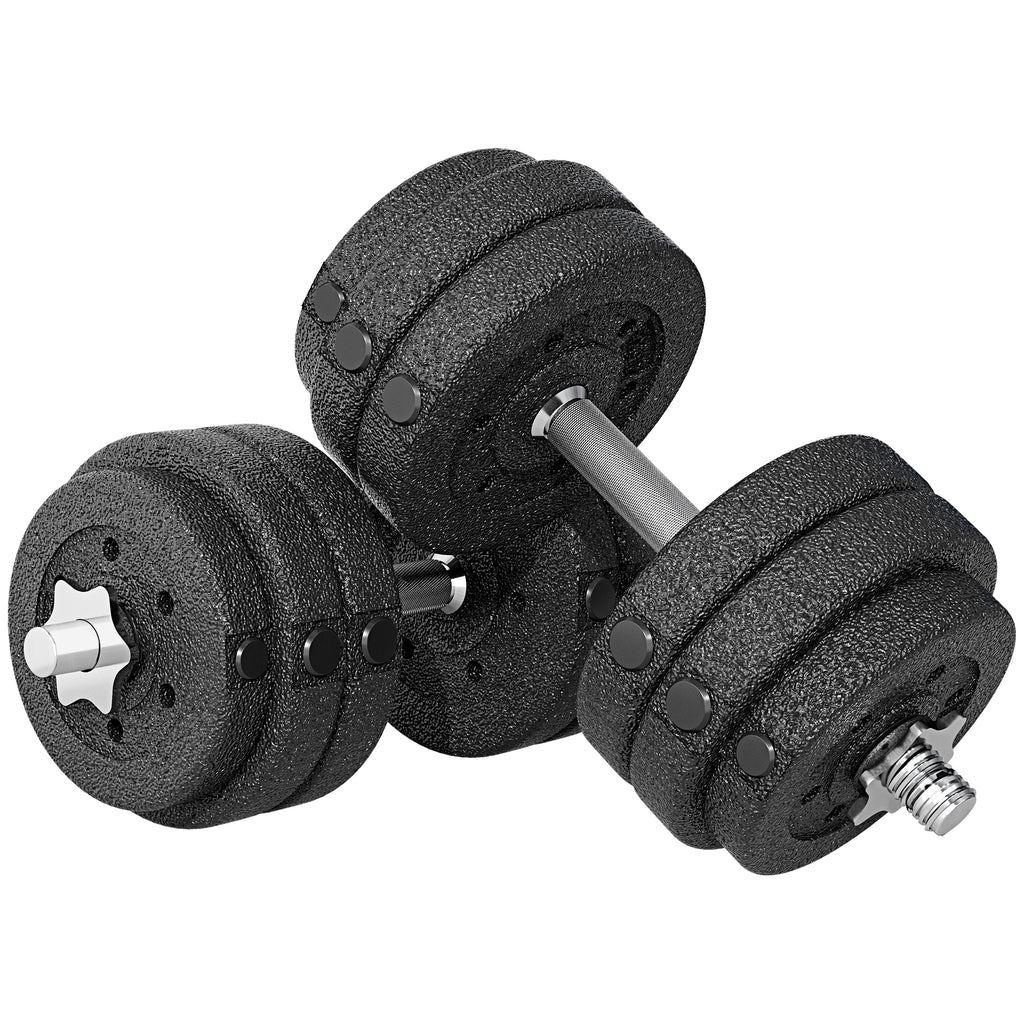 DodiOnline 30KG Adjustable Dumbbells Set, Hand Weights Set for Home Gym Weight Lifting Training