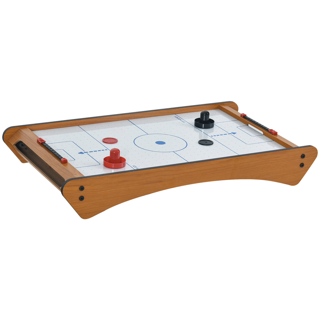 DodiOnline 2.5FT Tabletop Air Hockey Game Table Wooden Portable Party Gaming Toy for Kids Children Adult