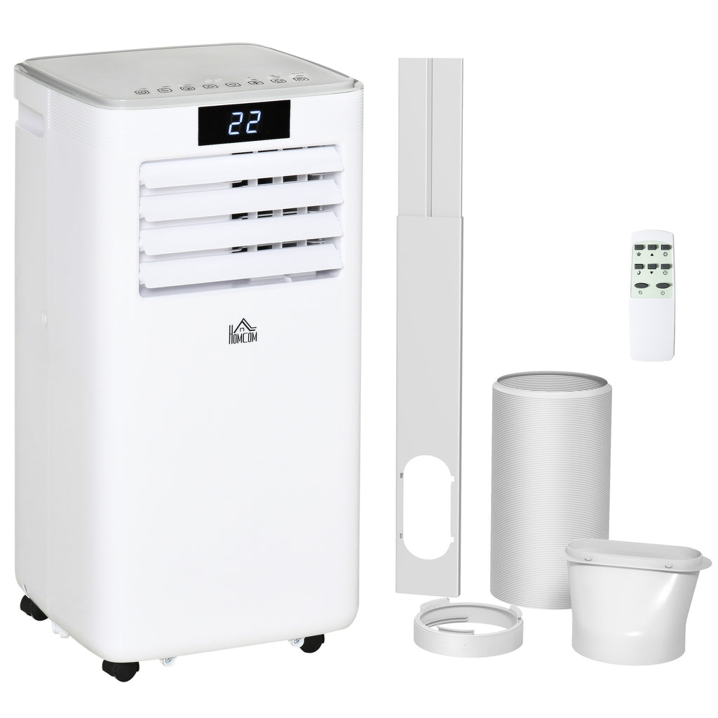 DodiOnline 10000 BTU Air Conditioning Unit, 3-in-1 Portable Air Conditioner, Dehumidifier, Cooling Fan with Remote Control, LED Display, 2 Speeds, 24H Timer, Window Venting Kit, 22m²
