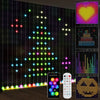 DodiOnline LED Curtain Lights, Smart Curtain Fairy Lights Plug In, Colour Changing Wall Lights with Remote, Dynamic DIY Hanging Window String Lights for Bedroom Living Room Decor, 3x3(m), 400 RGBIC LED