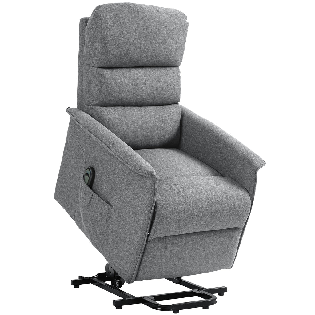 DodiOnline Electric Riser Recline Armchair, with Footrest - Grey