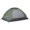 DodiOnline 2 Person Camping Tent, Camouflage Tent with Zipped Doors, Storage Pocket, Portable Handy Bag, Dark Green
