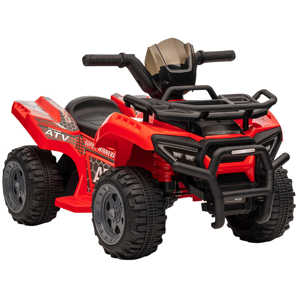 DodiOnline 6V Kids Electric Ride on Car Toddlers Quad Bike Toy With Music for 18-36 months Red