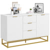 DodiOnline Modern Storage Cabinet Freestanding Cupboard with 3 Drawers for Dining Room, Living Room