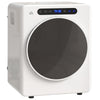 DodiOnline 4kg Vented Tumble Dryer, 1000W Compact Freestanding Front Tumble Dryer with Stainless Steel Tub, Timer, 6 Heat Settings, Small Portable Clothes Dryer, White